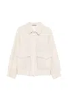 Eleventy Flap Pocket Jacket In White