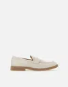 Eleventy Suede Loafers In Neutral