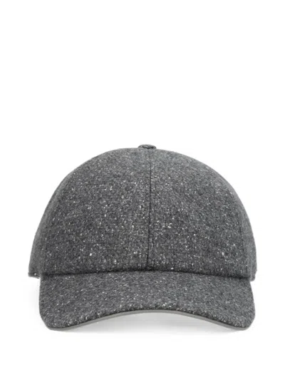 Eleventy Flecked Baseball Cap In Orange