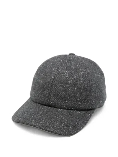 Eleventy Flecked Cap In Gray