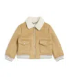 Eleventy Fleece-lined Bomber Jacket In Brown