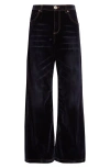 Eleventy Flocked Denim Flare Leg Jeans In Multi