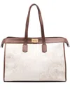 Eleventy Floral-print Canvas Tote Bag