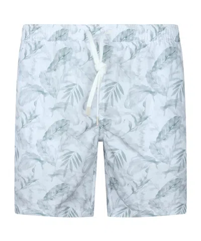 Eleventy Elastic Waist Swimming Trunks In Blue