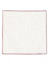Eleventy Floral-print Handkerchief Scarf In White