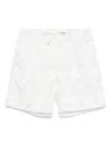 Eleventy Floral-print Swim Shorts In Neutrals