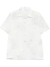Eleventy Floral Shirt In Neutrals