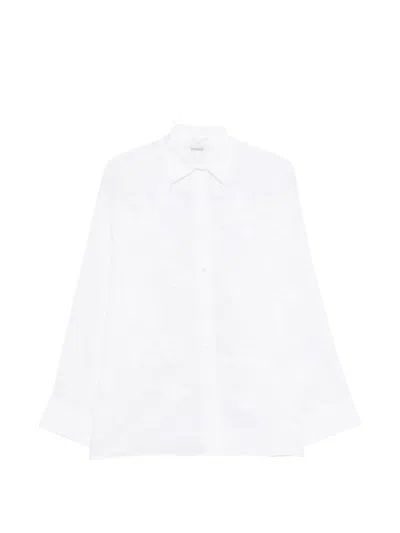 Eleventy Floral Shirt In White