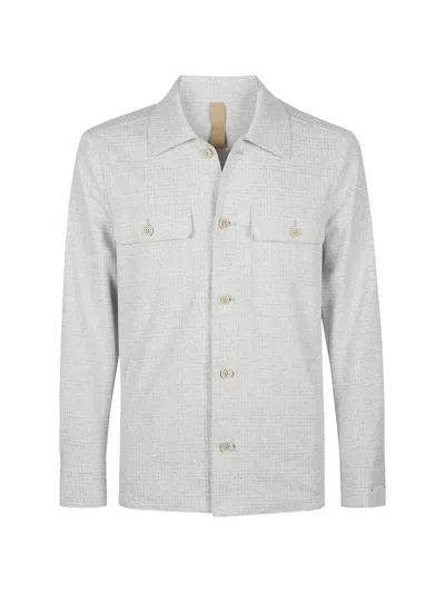Eleventy Four-pocket Overshirt In Gray