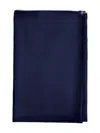 Eleventy Frayed-trim Embroidered Scarf In Blue