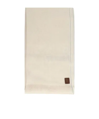 Eleventy Frayed Wool Scarf In Brown