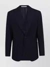 Eleventy Black Cotton Jacket With Classic Lapel And Modern Fit In Black