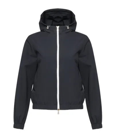 Eleventy Front Zip Casual Jacket In Black