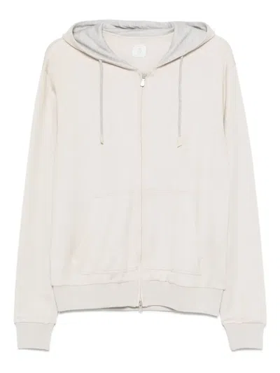 Eleventy Full-zip Hoodie In Neutral