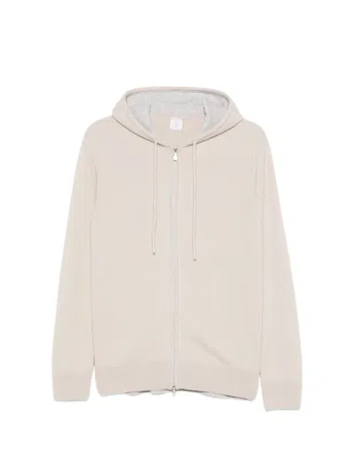 Eleventy Full-zip Hoodie In Pink