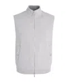 Eleventy Zip-up Sleeveless Gilet In Gray