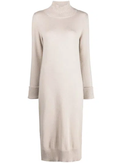 Eleventy Enges Strickkleid In Neutrals