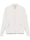 Eleventy Light Beige Gabardine Bomber Jacket In 中性色