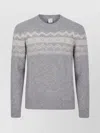 Eleventy Heathered Grey Crew-neck Cashmere Blend Sweater In Gray