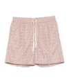 Eleventy Geometric Pattern Swim Trunks In Pink
