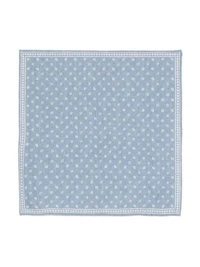 Eleventy Geometric-print Handkerchief In Blue