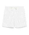 Eleventy Geometric-print Swim Shorts In Gray