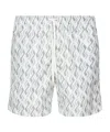 Eleventy Swimming Costume With Geometric Print In Gray
