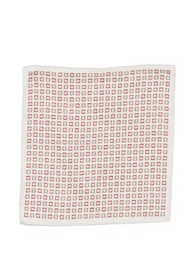 Eleventy 기하학 프린트 포켓 스퀘어 In Pink