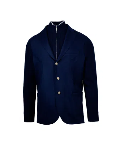 Eleventy Giacca Con Bavaglio Blu
