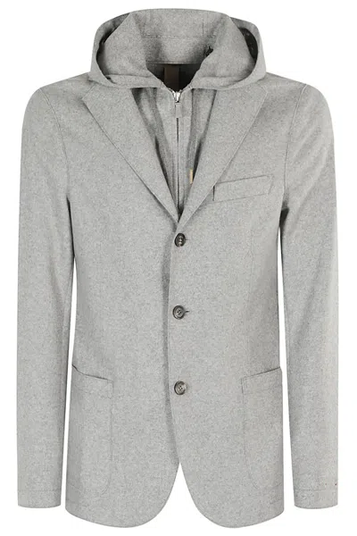 Eleventy Single-breasted Blazer In Grey