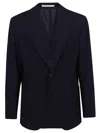 Eleventy Black Cotton Jacket With Classic Lapel And Modern Fit In Black