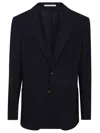Eleventy Black Cotton Jacket With Classic Lapel And Modern Fit In Black