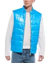 Eleventy Man Vest Azure Size 48 Polyamide In Blue