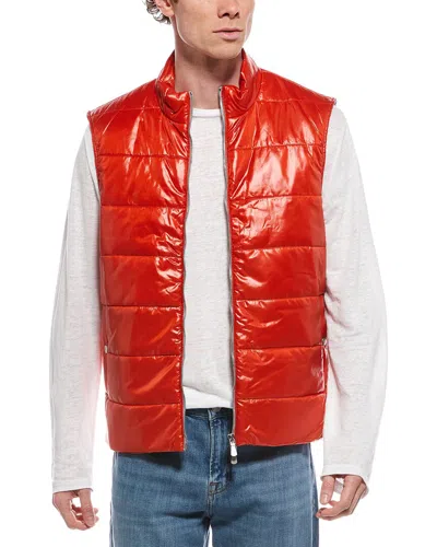 Eleventy Gilet Vest In Red