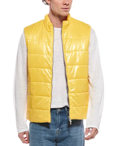 Eleventy Gilet Vest In Yellow