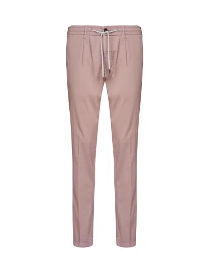 ELEVENTY ELEVENTY GRAPE TROUSERS WITH DRAWSTRING WAIST