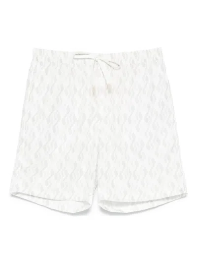 Eleventy Badeshorts Mit Grafischem Print In Weiss