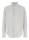 Eleventy Light Grey Cotton Shirt In Grey