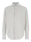 Eleventy Light Grey Cotton Shirt