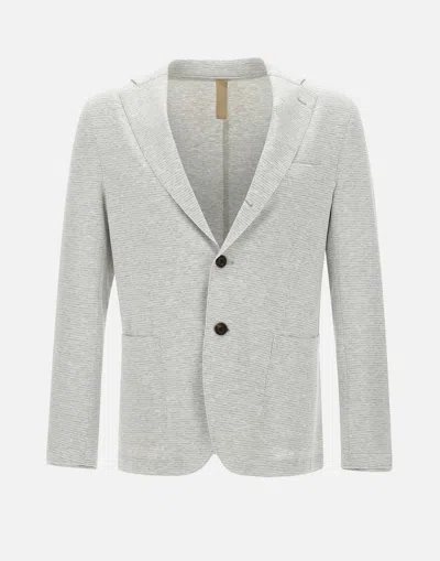 Eleventy Grey Stretch Viscose Blazer