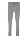Eleventy Men Grey Pants With Elastic Drawstring Waist In Wool And Cashmere Blend Stretch Woman In Gray