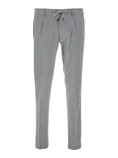 ELEVENTY GREY TAPERED LEG PANTS