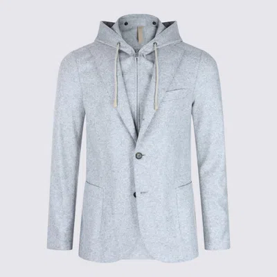 ELEVENTY GREY WOOL BLAZER