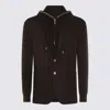 Eleventy Wool Hooded Jacket In Brown