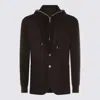 Eleventy Wool Hooded Jacket In Brown