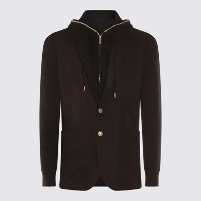 ELEVENTY GREY WOOL BLAZER