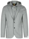 Eleventy Grey Wool Blend Blazer Men In Grey