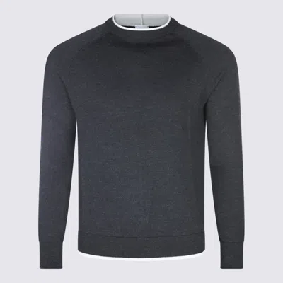 ELEVENTY GREY WOOL KNITWEAR