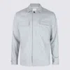 Eleventy Shirt Jacket With Pockets In Gray