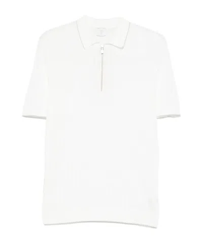 Eleventy Half-zip Polo Shirt In Multi